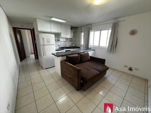 Apartamento para locacao no Agua Verde em Curitiba com 47m² por R$ 3.125,00