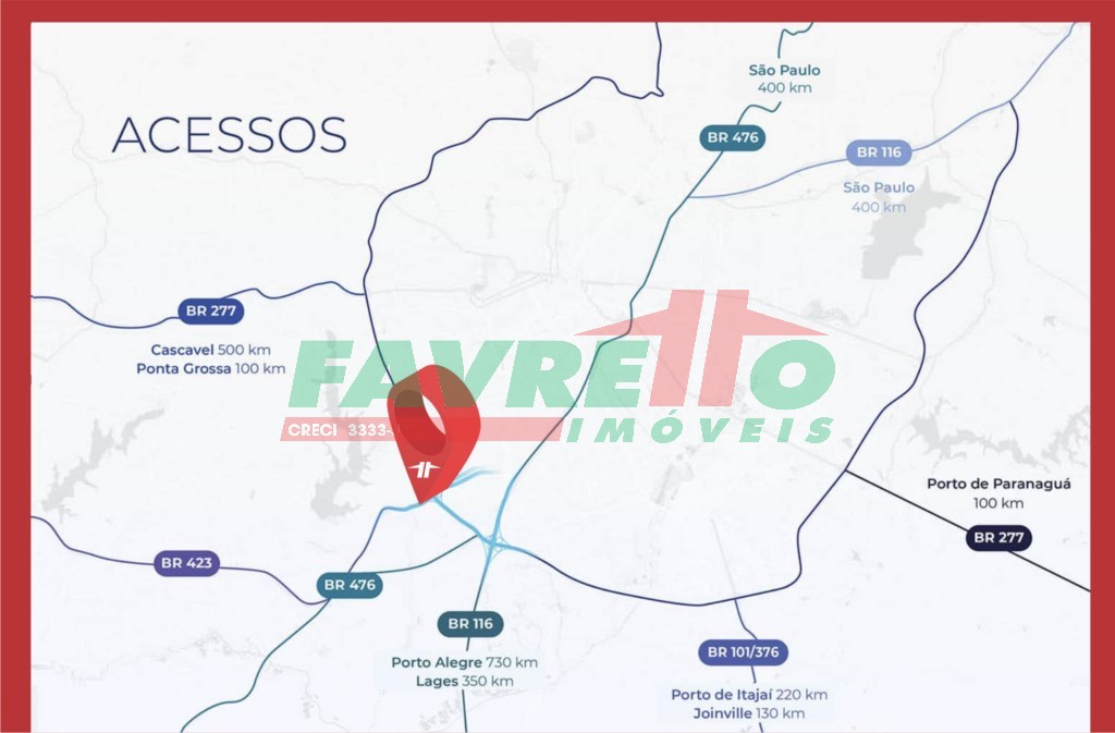 Terreno/Área à venda em Cidade Industrial, Curitiba — Portal Chave Fácil