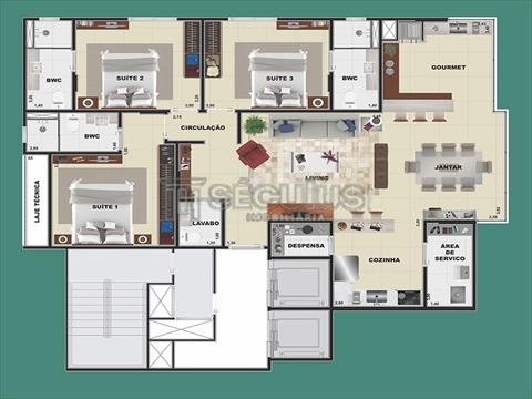 Apartamento para venda no Centro em Balneário Piçarras com 140m² por R$ 3.700.000,00