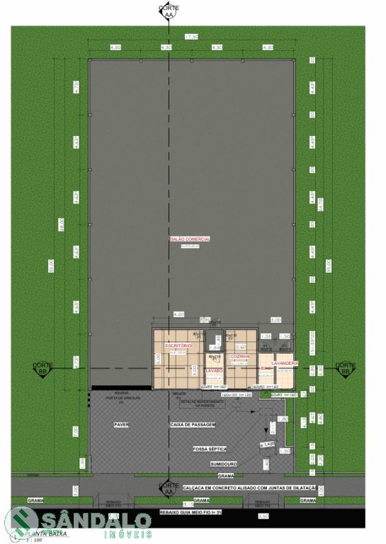 Barracão para locacao no Navegantes em Sao Pedro do Parana com 612m² por R$ 11.000,00