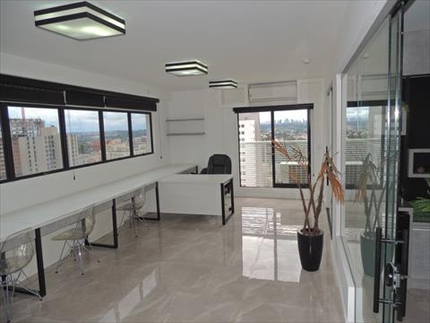 Cjto Comercial_sala para locacao no Portao em Curitiba com 170m² por R$ 8.750,00