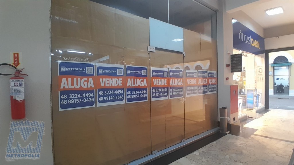 Loja para locacao no Centro em Florianopolis com 44,7m² por R$ 15.000,00