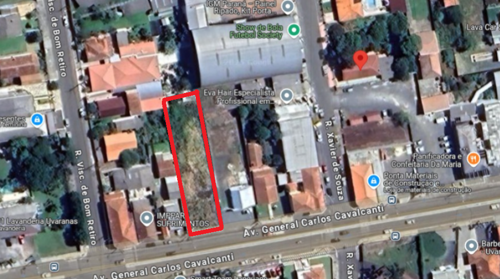 Terreno para locacao no Uvaranas em Ponta Grossa com 966m² por R$ 0,00