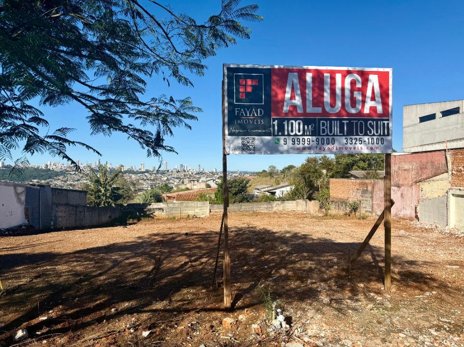 Terreno para locacao no Contorno em Ponta Grossa com 1.100m² por R$ 0,00