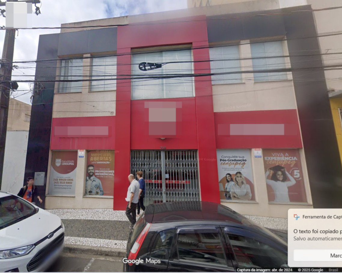 Cjto Comercial/sala para locacao no Centro em Ponta Grossa com 322,5m² por R$ 13.000,00