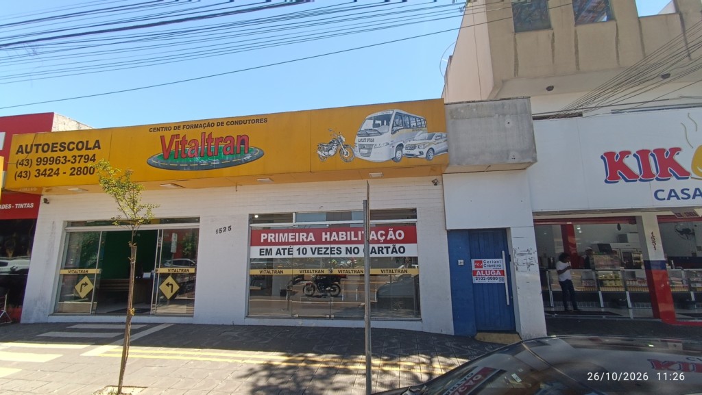 Residência para locacao no Centro em Apucarana com 0,00m² por R$ 1.050,00