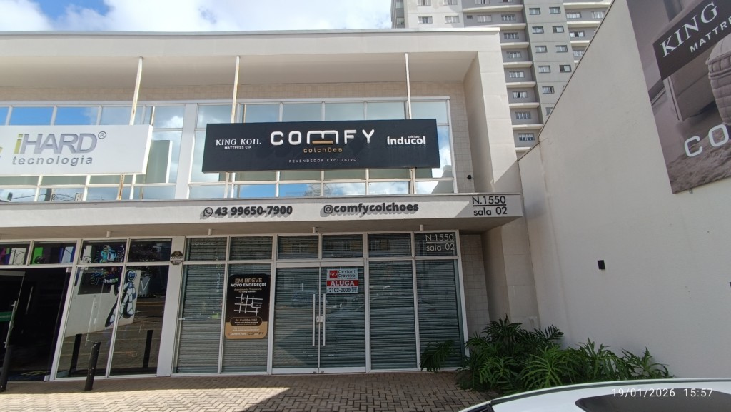 Salão para locacao no Centro em Apucarana com 295m² por R$ 9.800,00