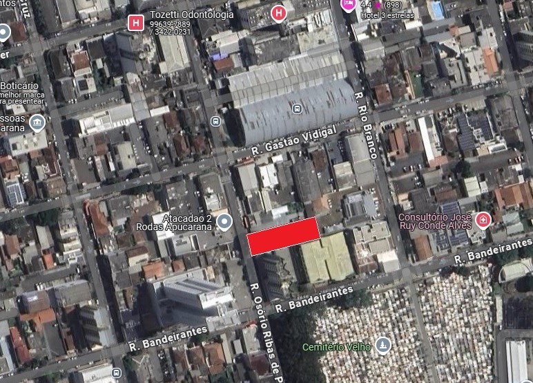 Terreno Comercial para venda no Centro em Apucarana com 787,5m² por R$ 2.000.000,00