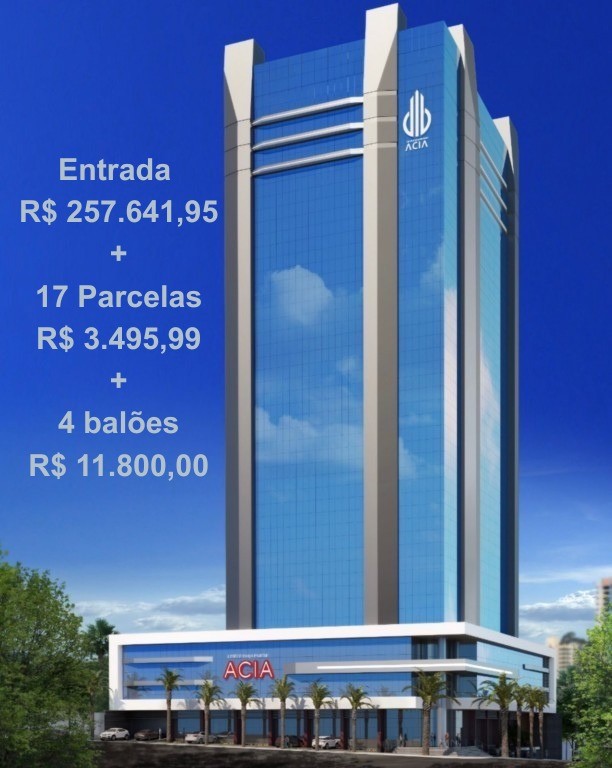 Sala Com_ Não Térrea para venda no Centro em Apucarana com 113,02m² por R$ 363.510,61