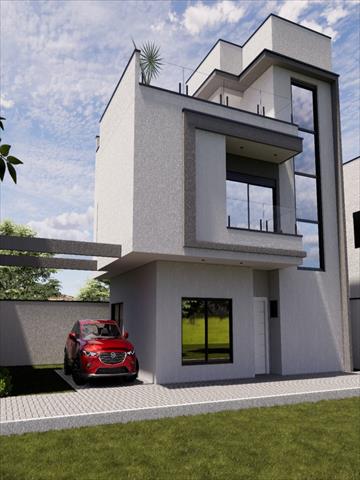 Sobrado para venda no Hauer em Curitiba com 148,06m² por R$ 1.070.000,00