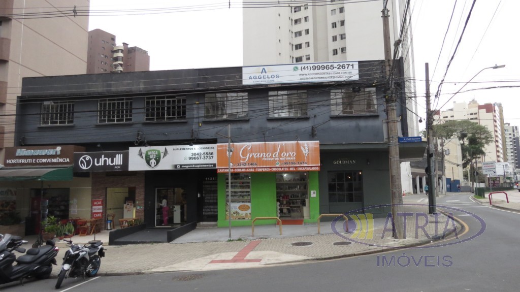 Conjunto Comercial para locacao no Agua Verde em Curitiba com 126,5m² por R$ 3.687,50