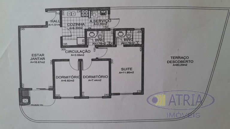 Apartamento para locacao no Portao em Curitiba com 94m² por R$ 5.250,00