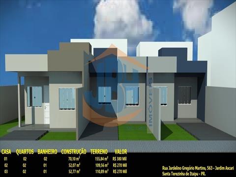 Casa Residencial para venda no Jardim Ascari em Santa Terezinha de Itaipu com 70,10m² por R$ 360.000,00