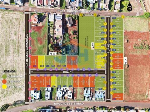 Terreno para venda no Bairro Novo Horizonte em Santa Terezinha de Itaipu com 300m² por R$ 160.000,00