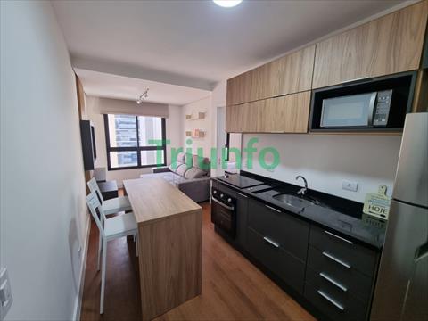 Apartamento para locacao no Centro em Curitiba com 38m² por R$ 3.125,00