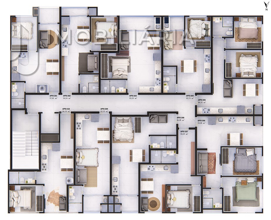 Apartamento para venda no Ingleses do Rio Vermelho em Florianopolis com 47,74m² por R$ 486.997,50