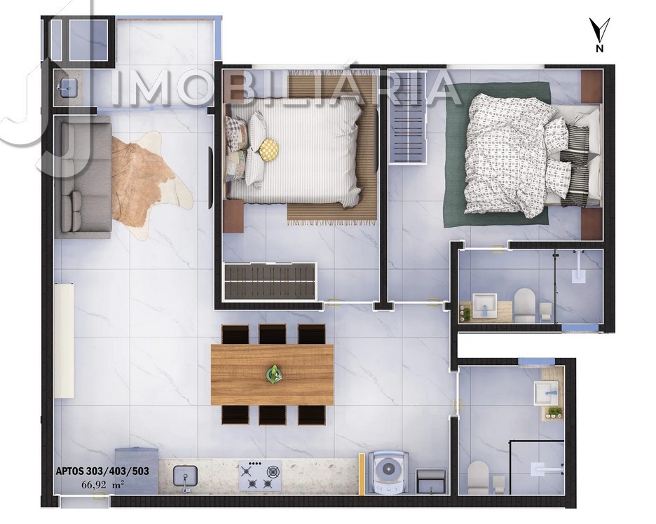 Apartamento para venda no Ingleses do Rio Vermelho em Florianopolis com 110,22m² por R$ 894.402,00
