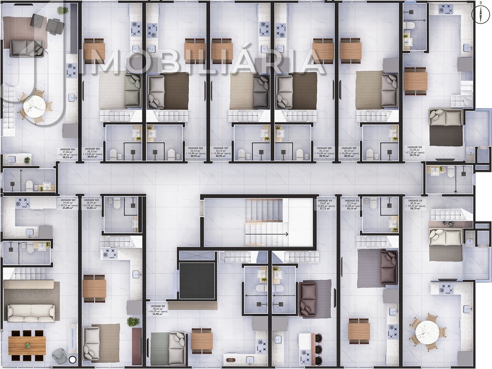 Apartamento para venda no Ingleses do Rio Vermelho em Florianopolis com 32,56m² por R$ 420.098,69
