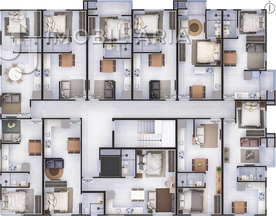 Apartamento para venda no Ingleses do Rio Vermelho em Florianopolis com 40,93m² por R$ 548.800,34