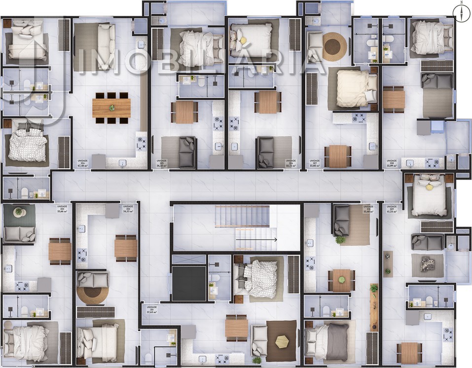 Apartamento para venda no Ingleses do Rio Vermelho em Florianopolis com 40,93m² por R$ 548.800,34