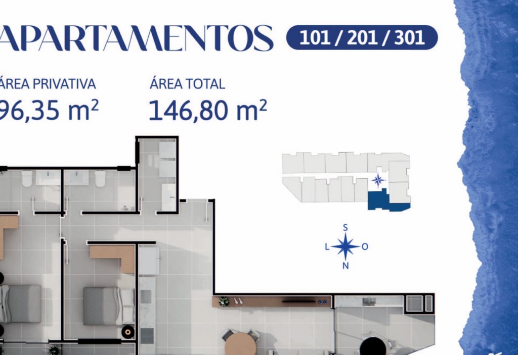 Apartamento para venda no Cachoeira do Bom Jesus em Florianopolis com 146m² por R$ 840.501,00
