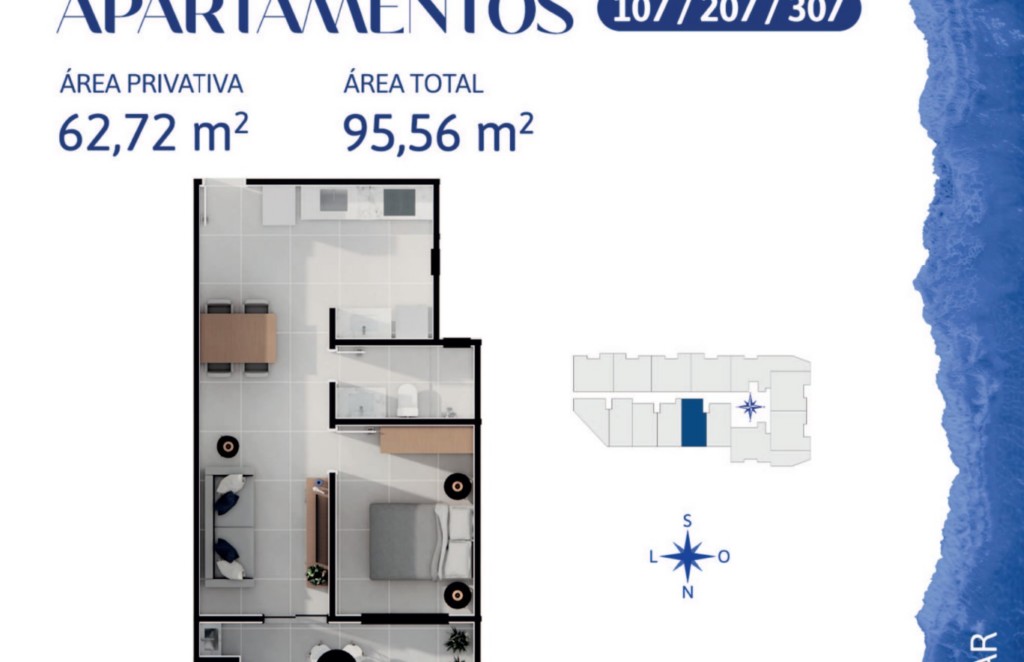Apartamento para venda no Cachoeira do Bom Jesus em Florianopolis com 89m² por R$ 499.453,00