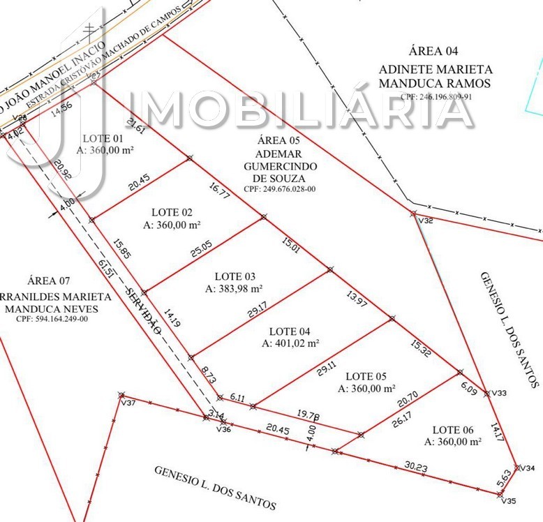 Terreno para venda no Vargem Grande em Florianopolis com 2.458m² por R$ 1.200.000,00