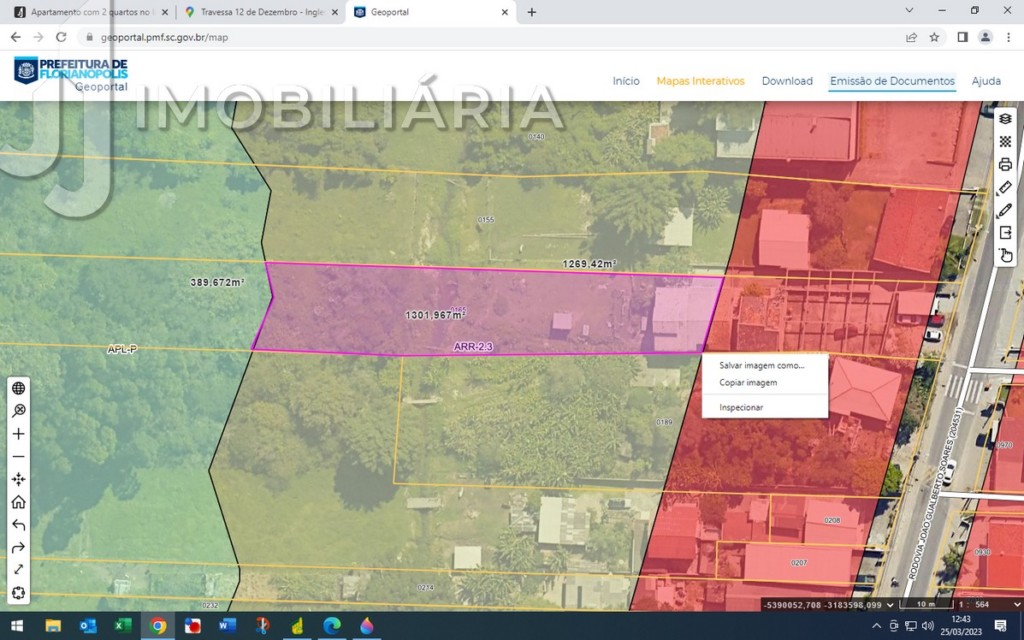 Terreno para venda no Ingleses do Rio Vermelho em Florianopolis com 12.096m² por R$ 5.000.000,00