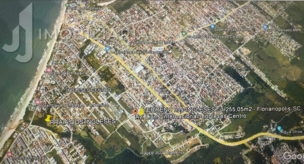 Terreno para venda no Ingleses do Rio Vermelho em Florianopolis com 1.255m² por R$ 2.500.000,00