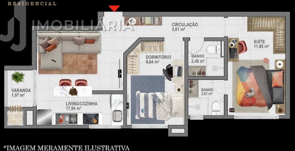 Apartamento para venda no Ingleses do Rio Vermelho em Florianopolis com 71,15m² por R$ 580.000,00