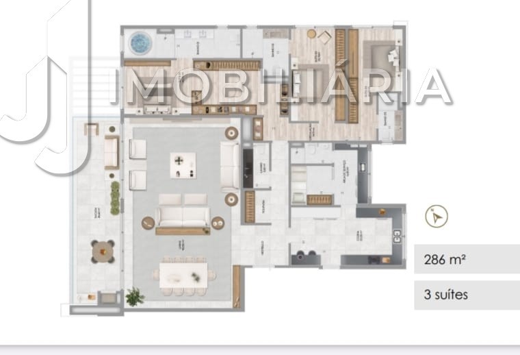 Apartamento para venda no Jurere Internacional em Florianopolis com 320m² por R$ 6.936.000,00