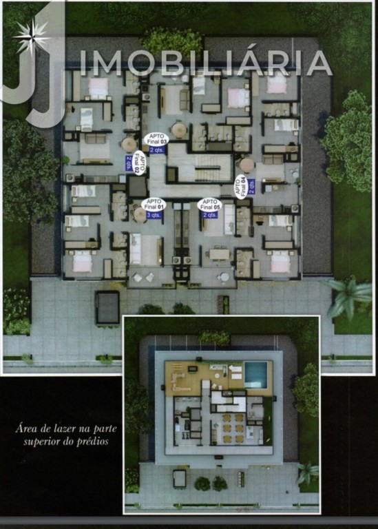 Apartamento para venda no Canasvieiras em Florianopolis com 115,45m² por R$ 1.251.837,71