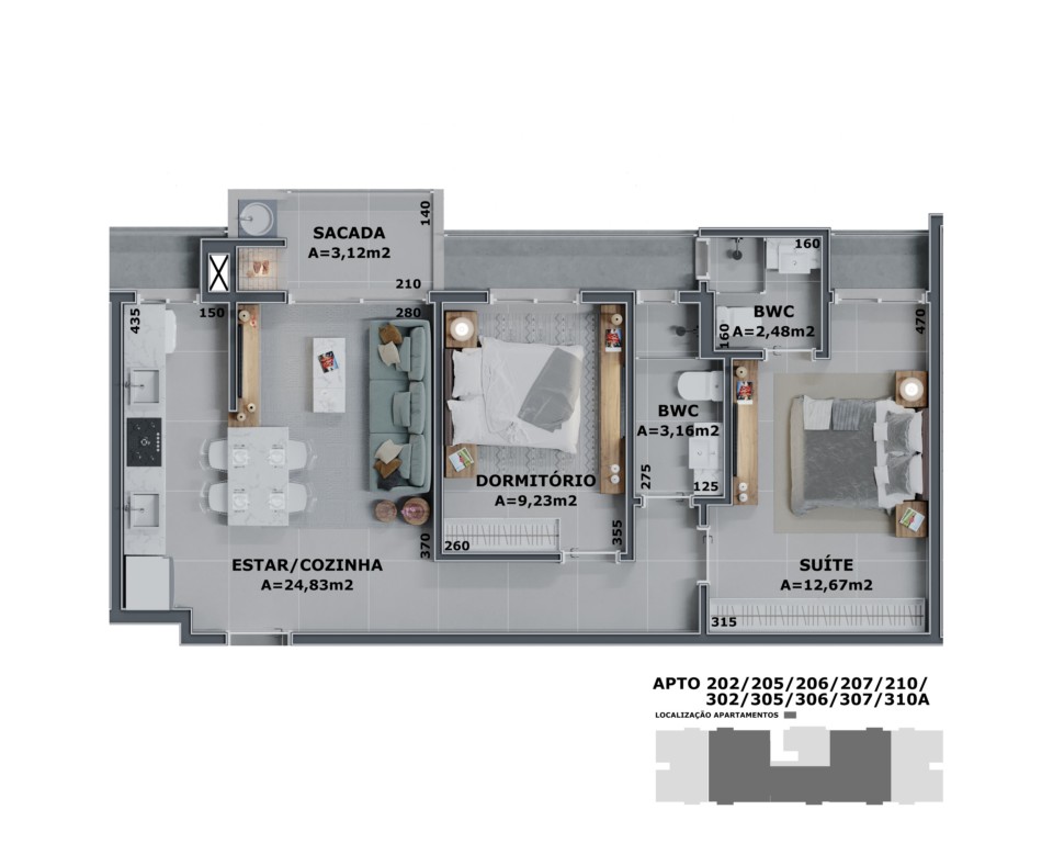 Apartamento para venda no Cachoeira do Bom Jesus em Florianopolis com 106,61m² por R$ 850.000,00 Apartamento para venda no Cachoeira do Bom Jesus em Florianopolis com 106,61m² por R$ 850.000,00