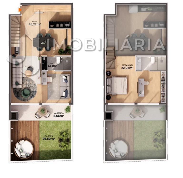 Apartamento para venda no Cachoeira do Bom Jesus em Florianopolis com 47,55m² por R$ 532.960,00