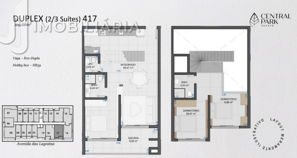 Apartamento para venda no Jurere Internacional em Florianopolis com 141,7m² por R$ 1.626.685,88