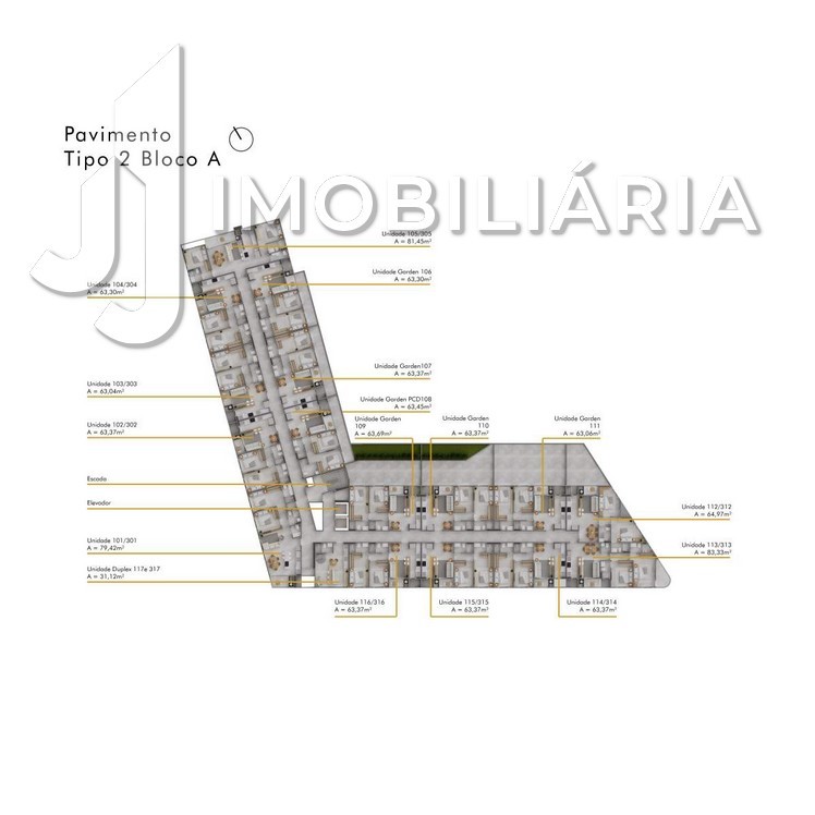 Apartamento para venda no Cachoeira do Bom Jesus em Florianopolis com 93,02m² por R$ 1.143.930,00