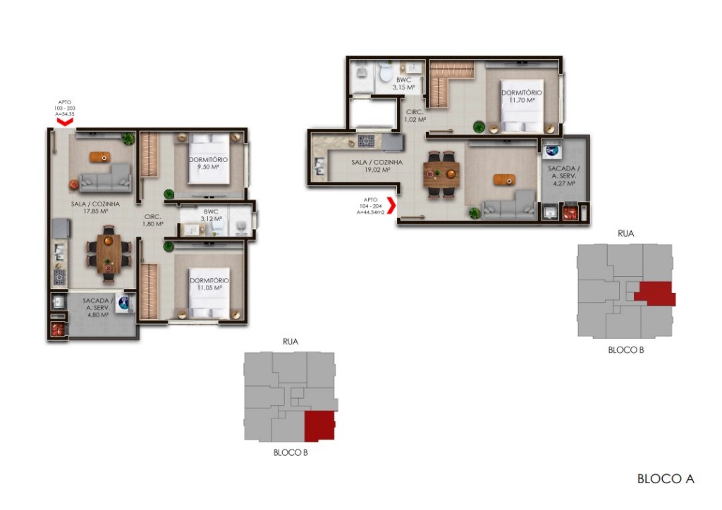 Apartamento para venda no Ingleses do Rio Vermelho em Florianopolis com 76,88m² por R$ 350.000,00