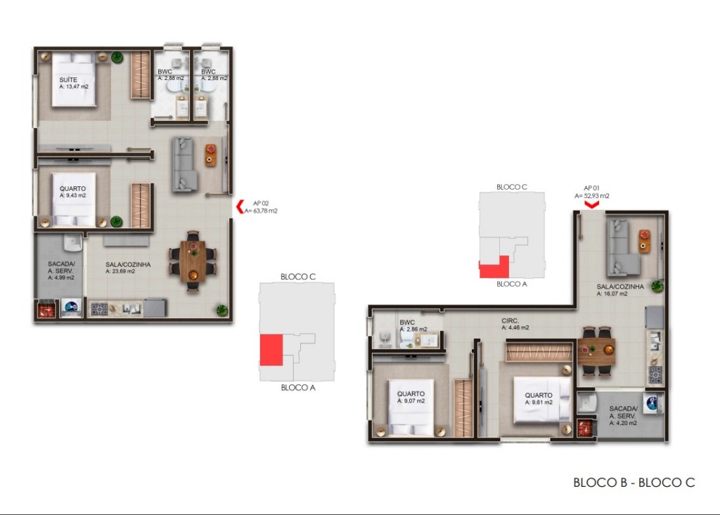 Apartamento para venda no Ingleses do Rio Vermelho em Florianopolis com 76,88m² por R$ 350.000,00