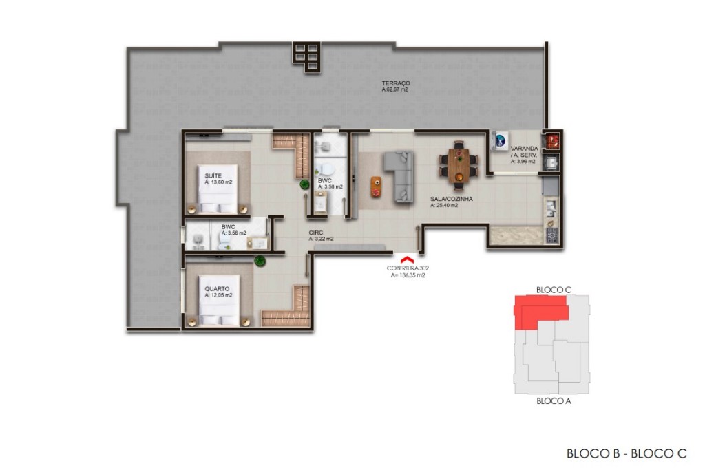 Apartamento para venda no Ingleses do Rio Vermelho em Florianopolis com 76,88m² por R$ 350.000,00