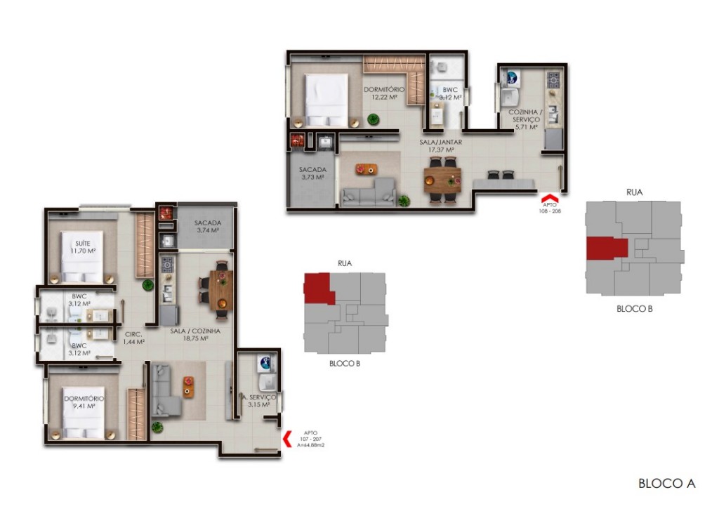 Cobertura para venda no Ingleses do Rio Vermelho em Florianopolis com 106m² por R$ 568.500,00