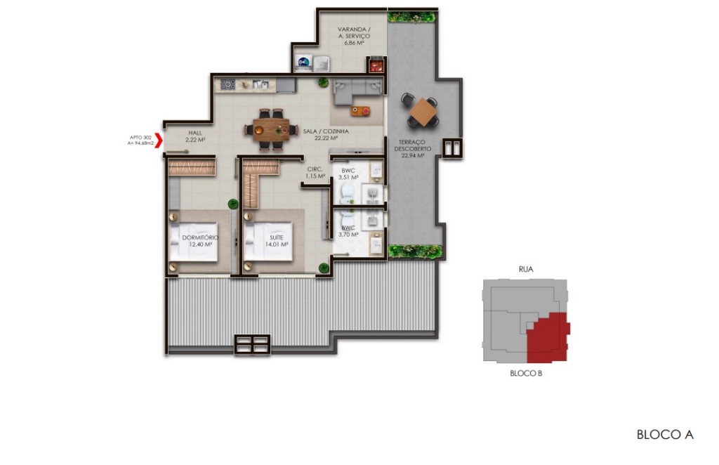 Cobertura para venda no Ingleses do Rio Vermelho em Florianopolis com 106m² por R$ 568.500,00