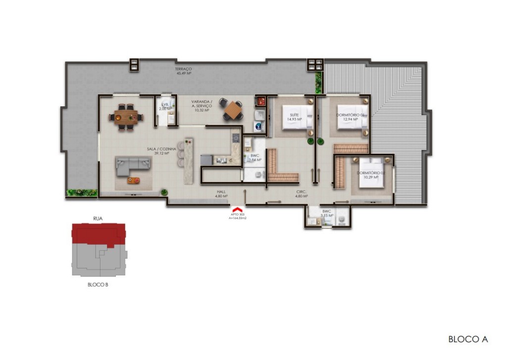 Cobertura para venda no Ingleses do Rio Vermelho em Florianopolis com 106m² por R$ 568.500,00