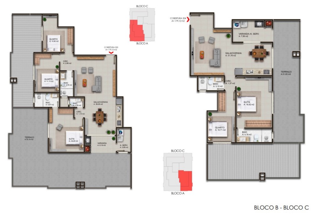 Cobertura para venda no Ingleses do Rio Vermelho em Florianopolis com 106m² por R$ 568.500,00