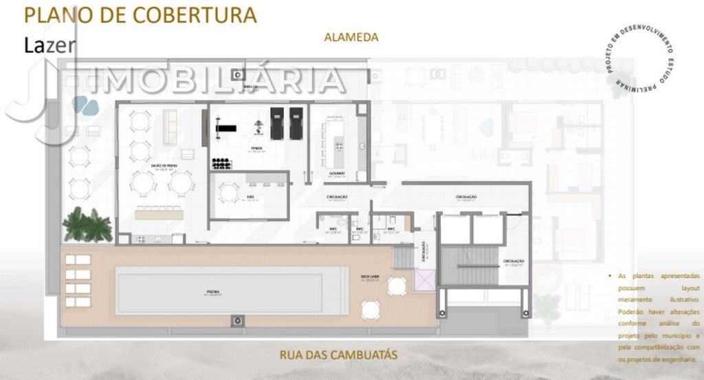 Apartamento para venda no Jurere em Florianopolis com 45,54m² por R$ 478.062,87