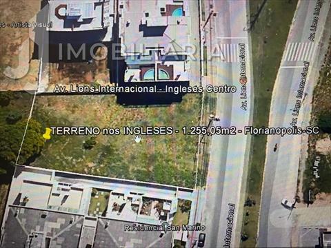 Terreno para venda no Ingleses do Rio Vermelho em Florianopolis com 1.255m² por R$ 2.500.000,00
