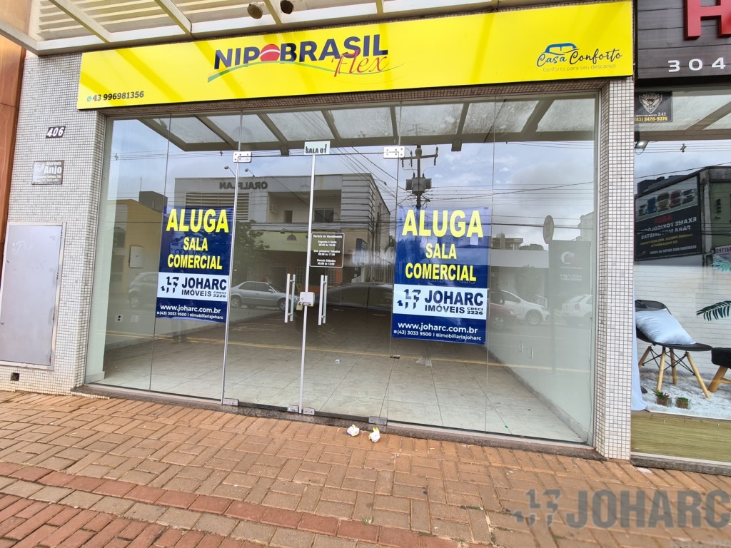 Sala Comercial para locacao no Centro em Apucarana com 75m² por R$ 3.800,00