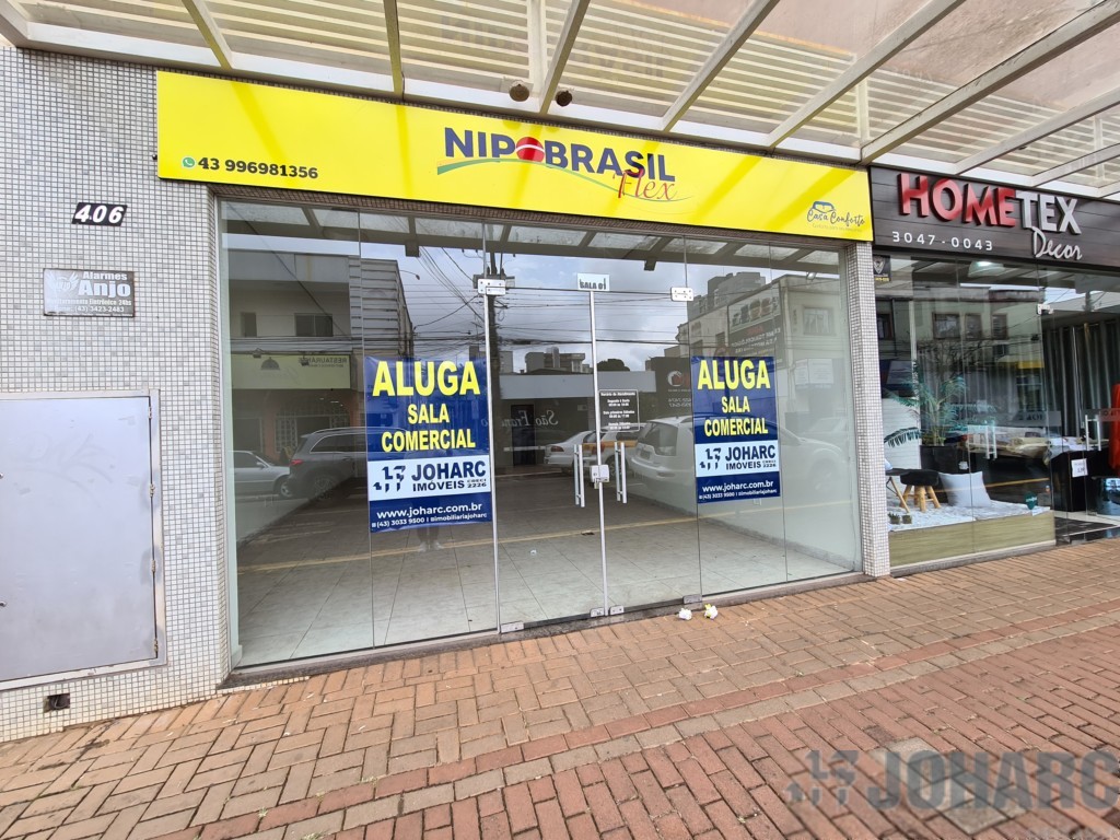 Sala Comercial para locacao no Centro em Apucarana com 75m² por R$ 3.800,00