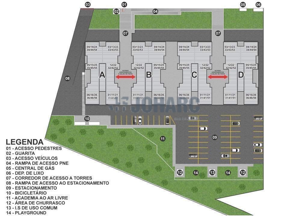 Apartamento para venda no Jardim Maraba em Apucarana com 64,88m² por R$ 285.000,00