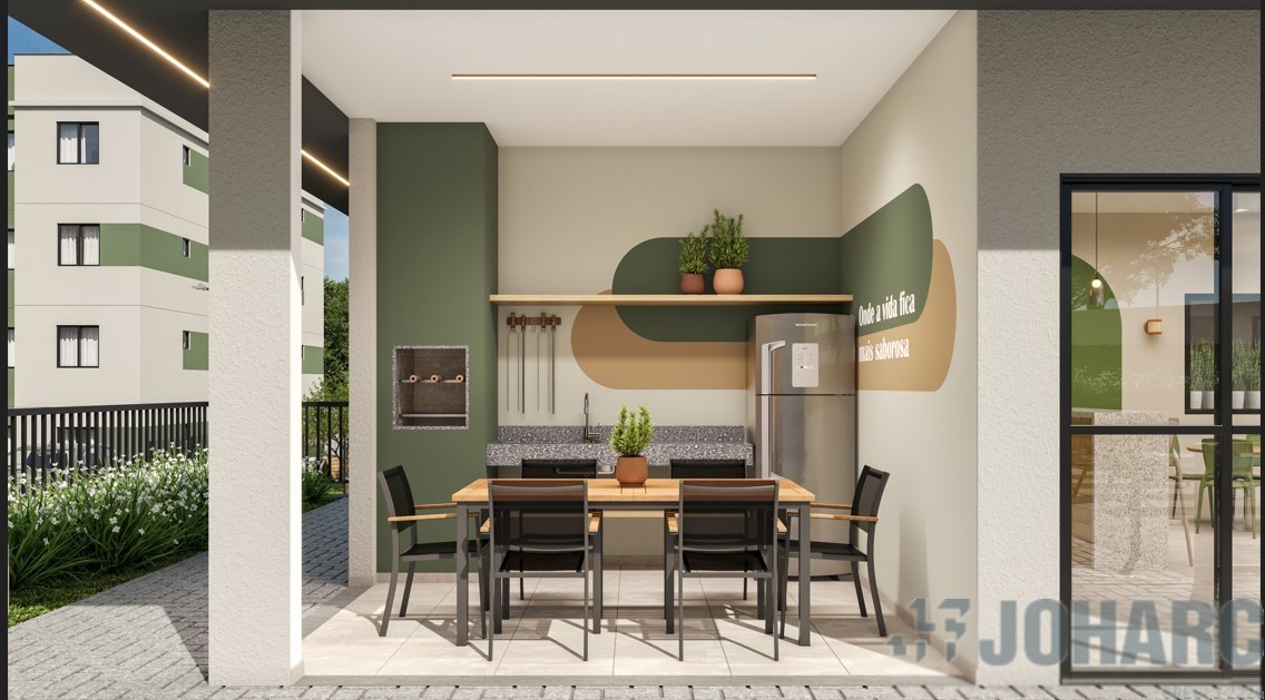Apartamento para venda no Nucleo Habitacional Castelo Branco em Apucarana com 40,78m² por R$ 205.990,00