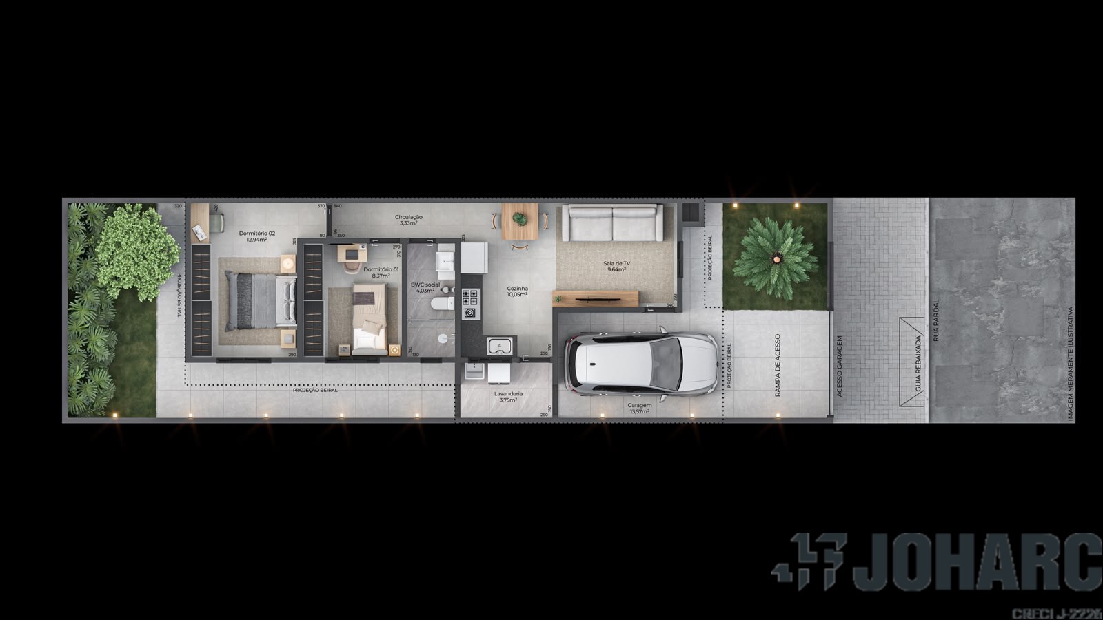 Casa Residencial para venda no Nucleo Habitacional Michel Soni em Apucarana com 126m² por R$ 270.000,00